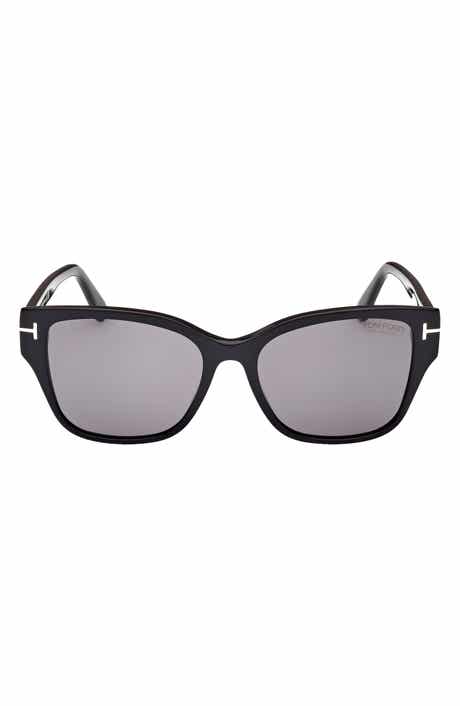 Elsa 55mm Polarized Butterfly Sunglasses