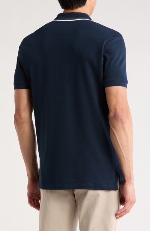 Rodd & Gunn Gowerville Tipped Polo In Blue