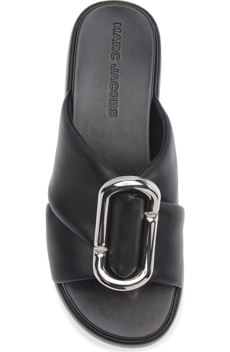 Marc Jacobs The Pop J Marc Platform Wedge Slide Sandal, Alternate, color, Black