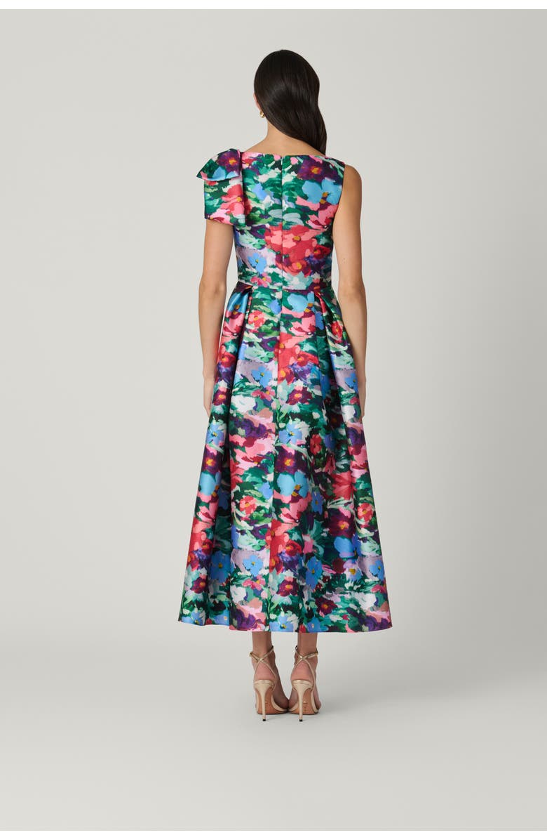 Shoshanna Midnight Eleanor Gancalo Floral Dress, Alternate, color, Navy Multi