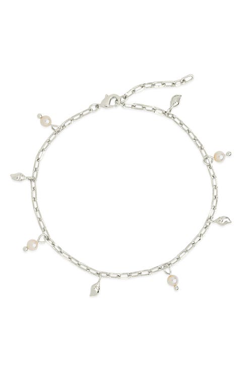 Beverly Freshwater Pearl Charm Anklet