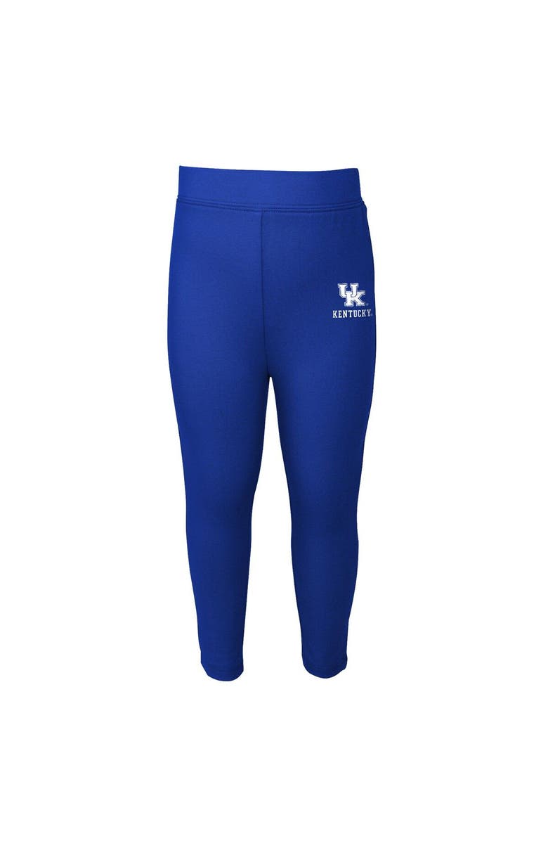 Outerstuff Toddler Heathered Gray/Royal Kentucky Wildcats Forever Love Team T-Shirt & Leggings Set, Alternate, color, Heather Gray