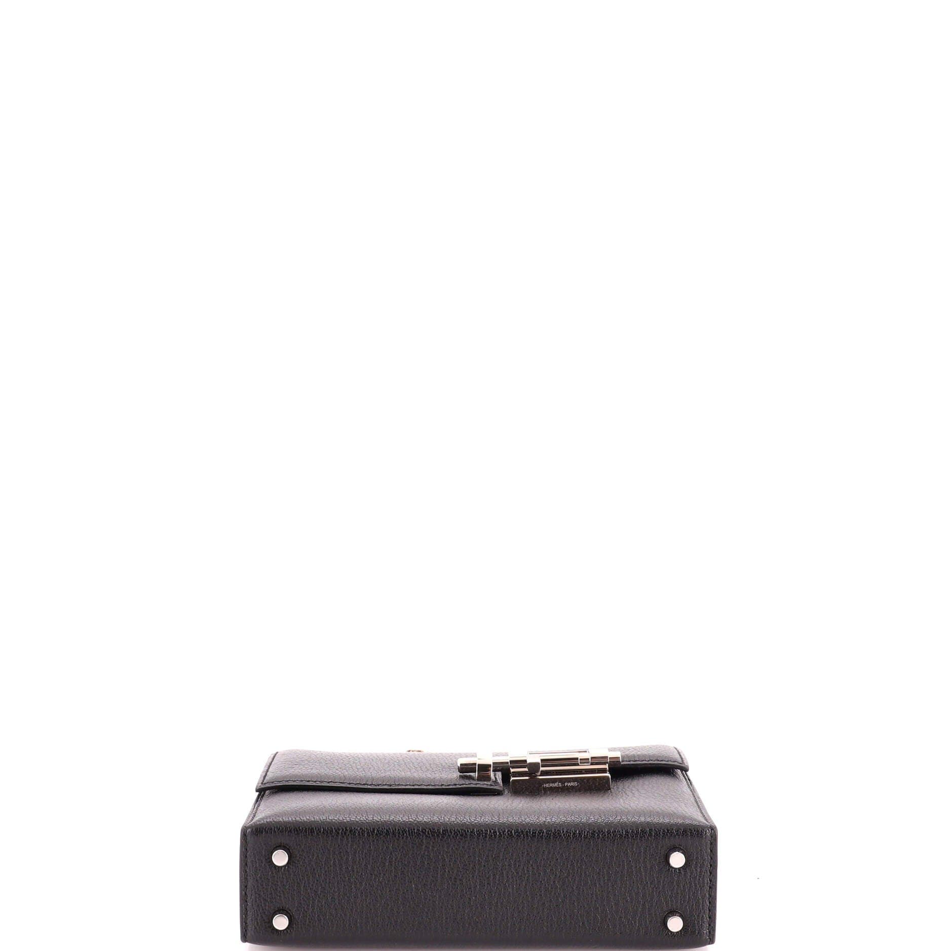 Verrou Chaine Bag Chevre Mysore Mini, Alternate, color, Black