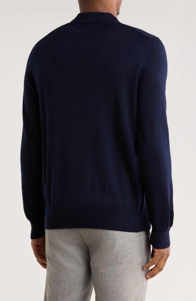 Brooks Brothers Swift Merino Wool Long Sleeve Polo, Alternate, color,