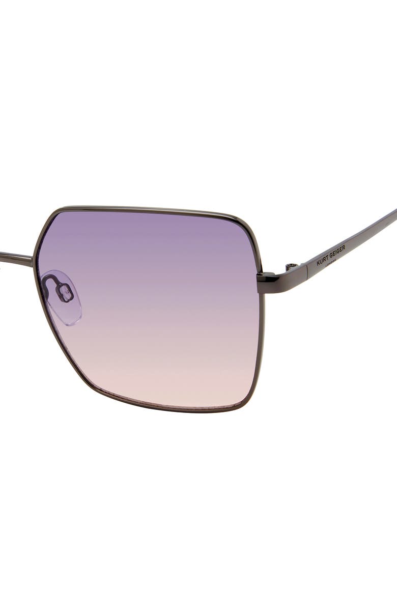 Kurt Geiger London 58mm Square Sunglasses, Alternate, color,