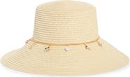 BCBG Downbrim Charm Straw Hat
