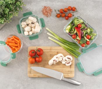 24-Piece Glass Food Storage Containers with Airtight Lids