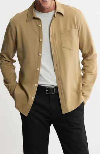 JACHS Stretch Pima Cotton Button-Up Shirt