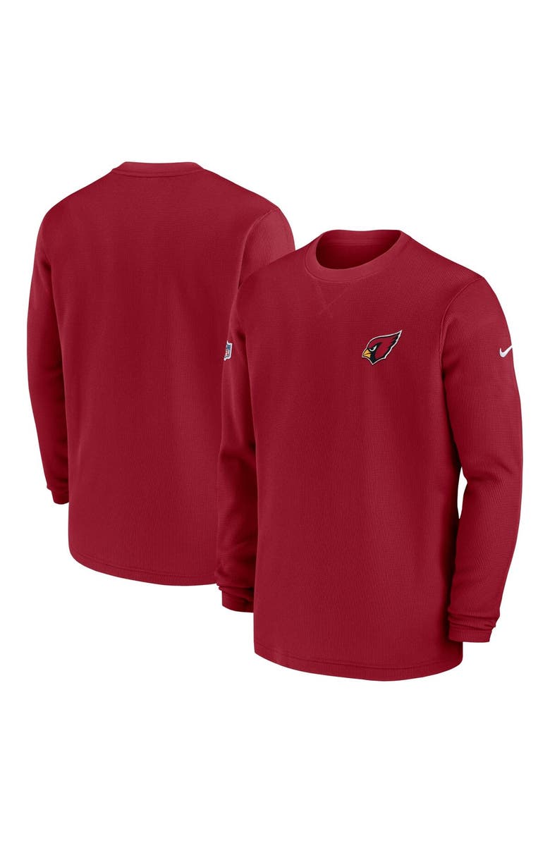 Nike Men's Nike  Cardinal Arizona Cardinals 2023 Sideline Throwback Heavy Brushed Waffle Long Sleeve Top, Alternate, color, Cardinal