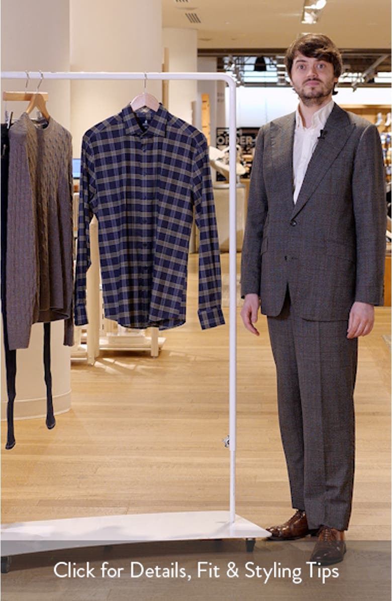 Daylynn Plaid Cotton Blend Button-Up Shirt, sales video thumbnail