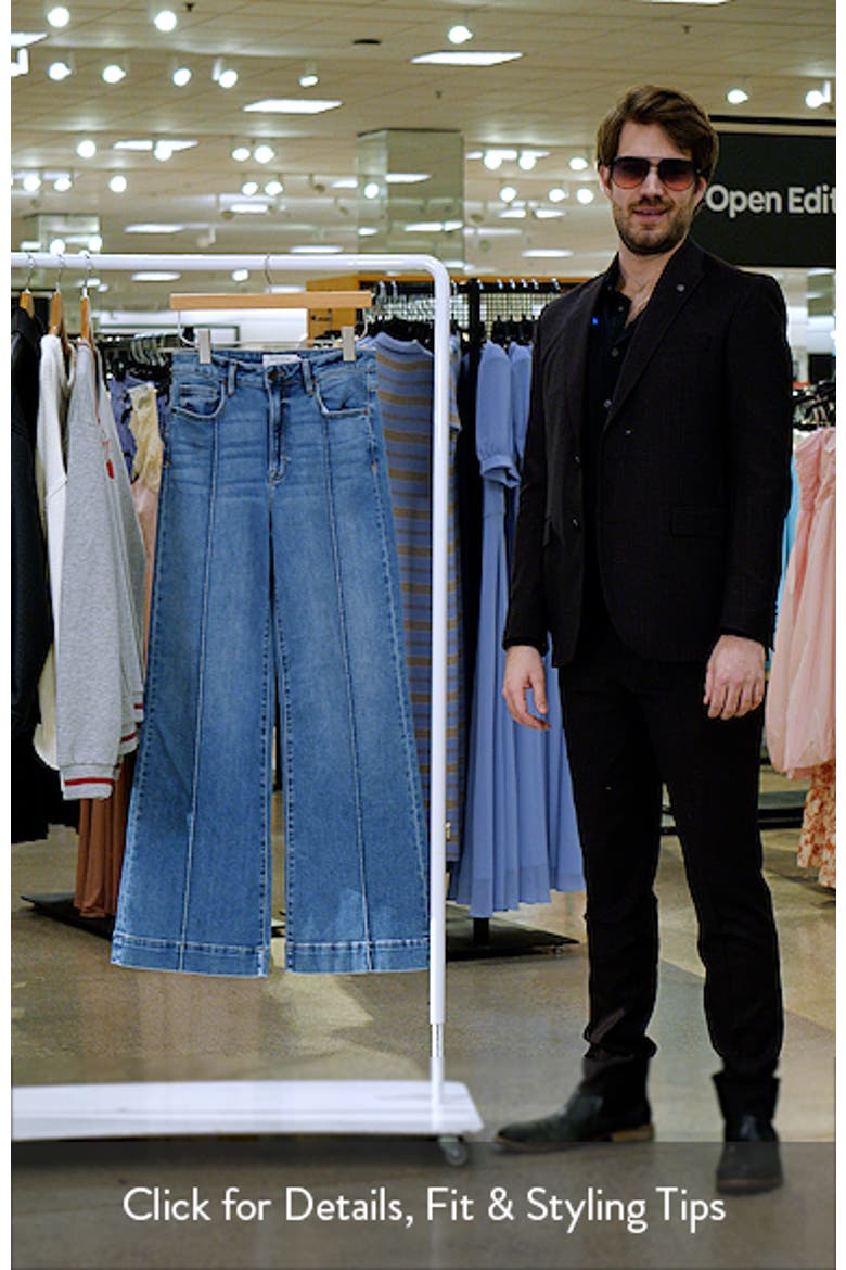 Seamed Wide Leg Dad Jeans video