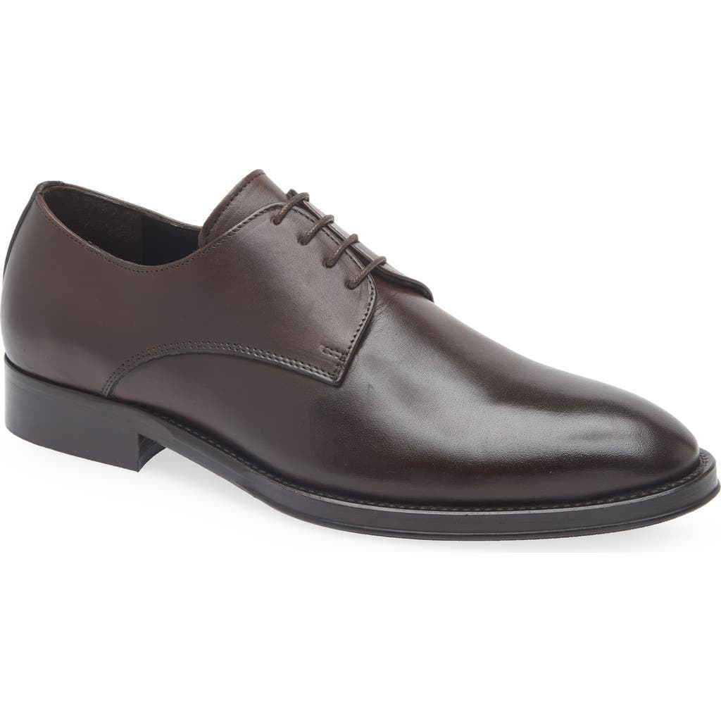 Bruno Magli Cilo Leather Derby In Dark Brown