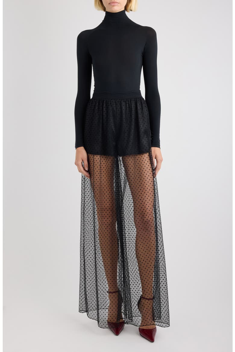 Second Skin Seamless Bodysuit, Alternate, color, NOIR ALAIA