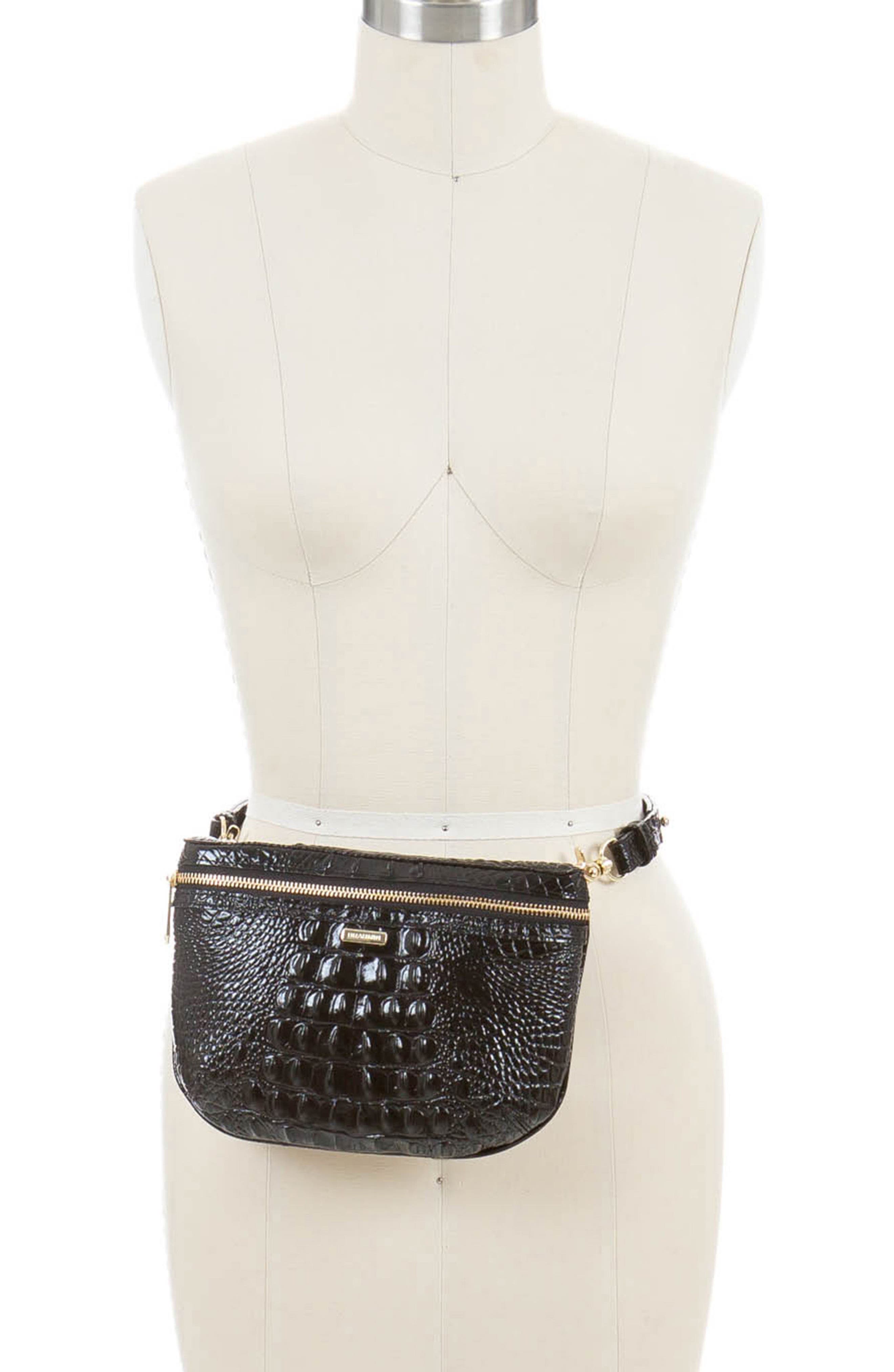 Brahmin Woven Beige Women\'s  Croc-Embossed Belt BRAHMIN 1.25 main image 3