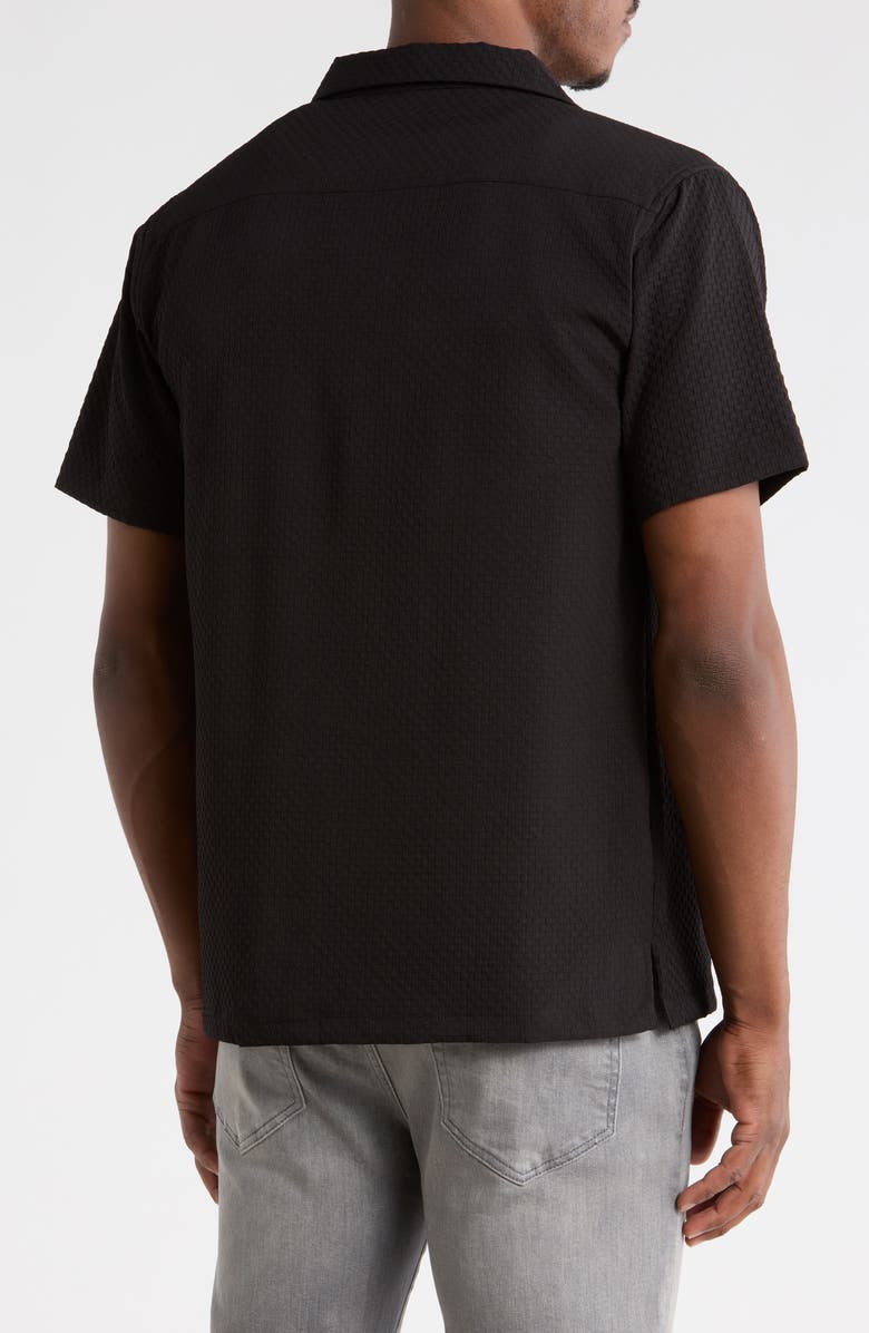 T.R. PREMIUM Relaxed Fit Camp Shirt, Alternate, color, Black
