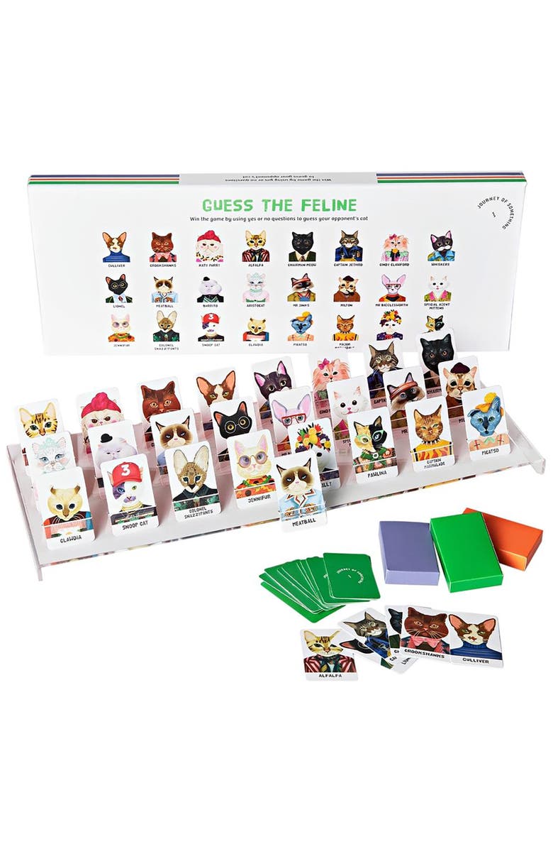 Journey of Something Guess the Feline, Quirky Cat Guessing Party Game, Alternate, color, Multicolored