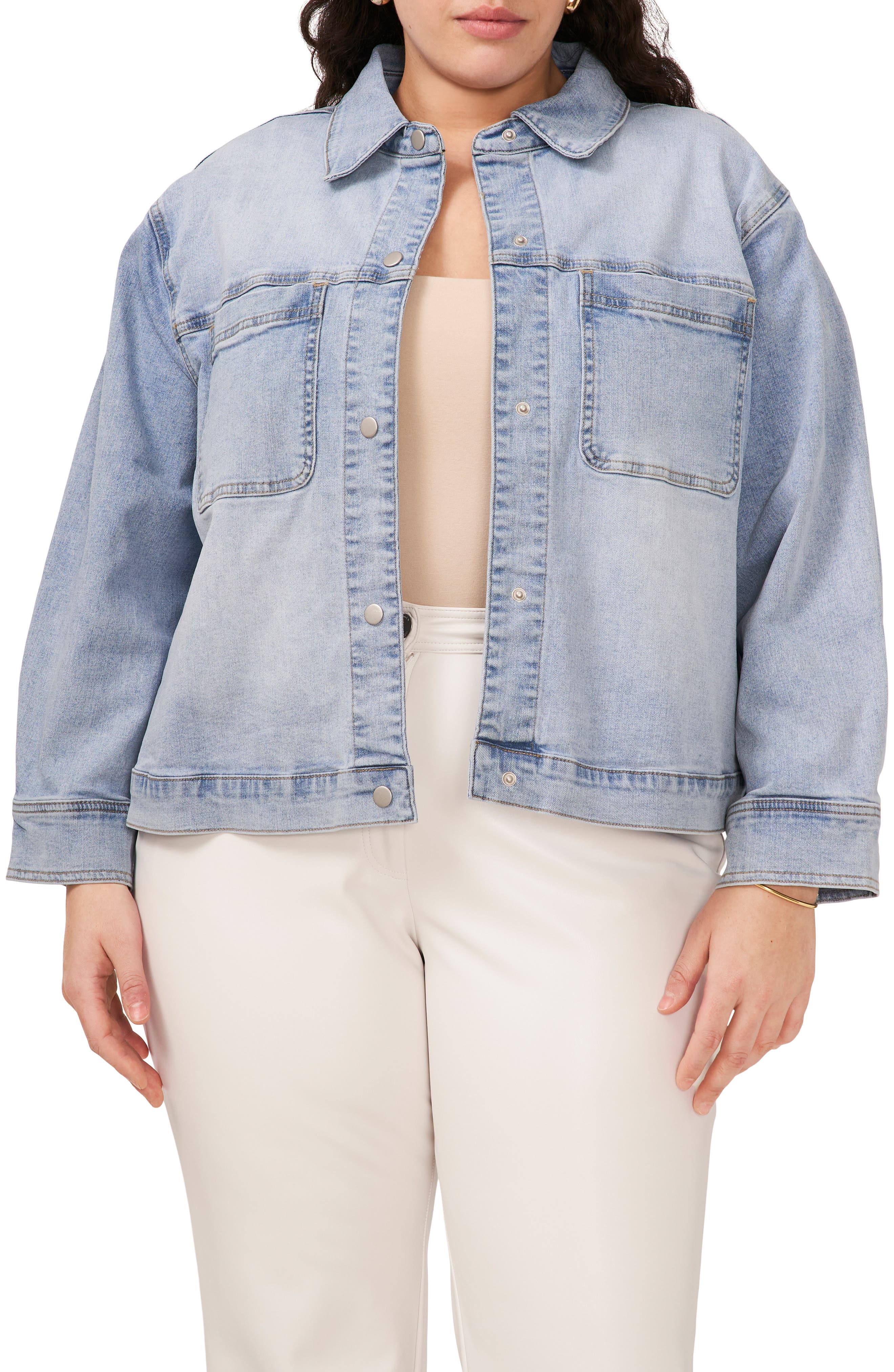 Big Pocket Crop Denim Jacket