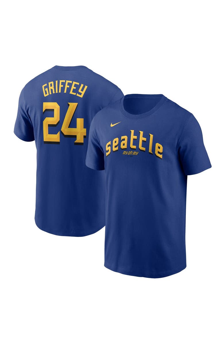 Nike Men's Nike Ken Griffey Jr. Navy Seattle Mariners 2025 City Connect Fuse Name & Number T-Shirt, Main, color, 