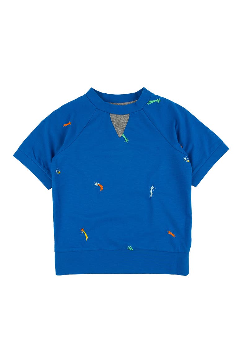 Kids' Iggy Stargazer Embroidered Short Sleeve Sweatshirt, Main, color, STARGAZER
