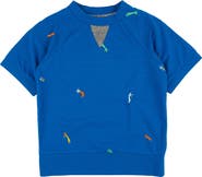 Miki Miette Kids' Iggy Stargazer Embroidered Short Sleeve Sweatshirt