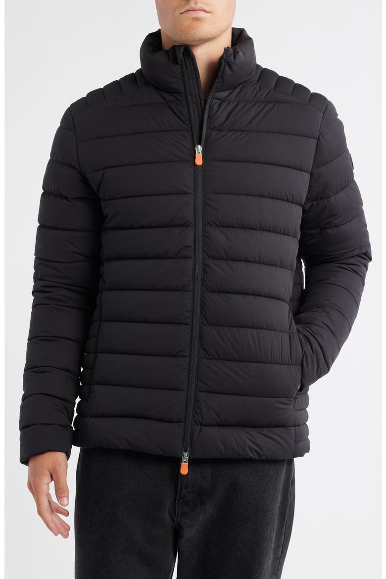 Ari Water Resistant Quilted Puffer Jacket, Alternate, color, BLACK
