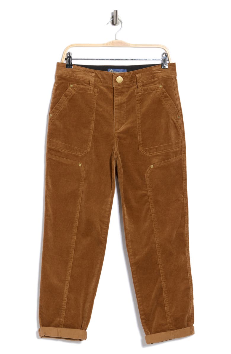 Democracy 'Ab'Solution Skyrise Straight Leg Corduroy Pants, Main, color, Roasted Pecan