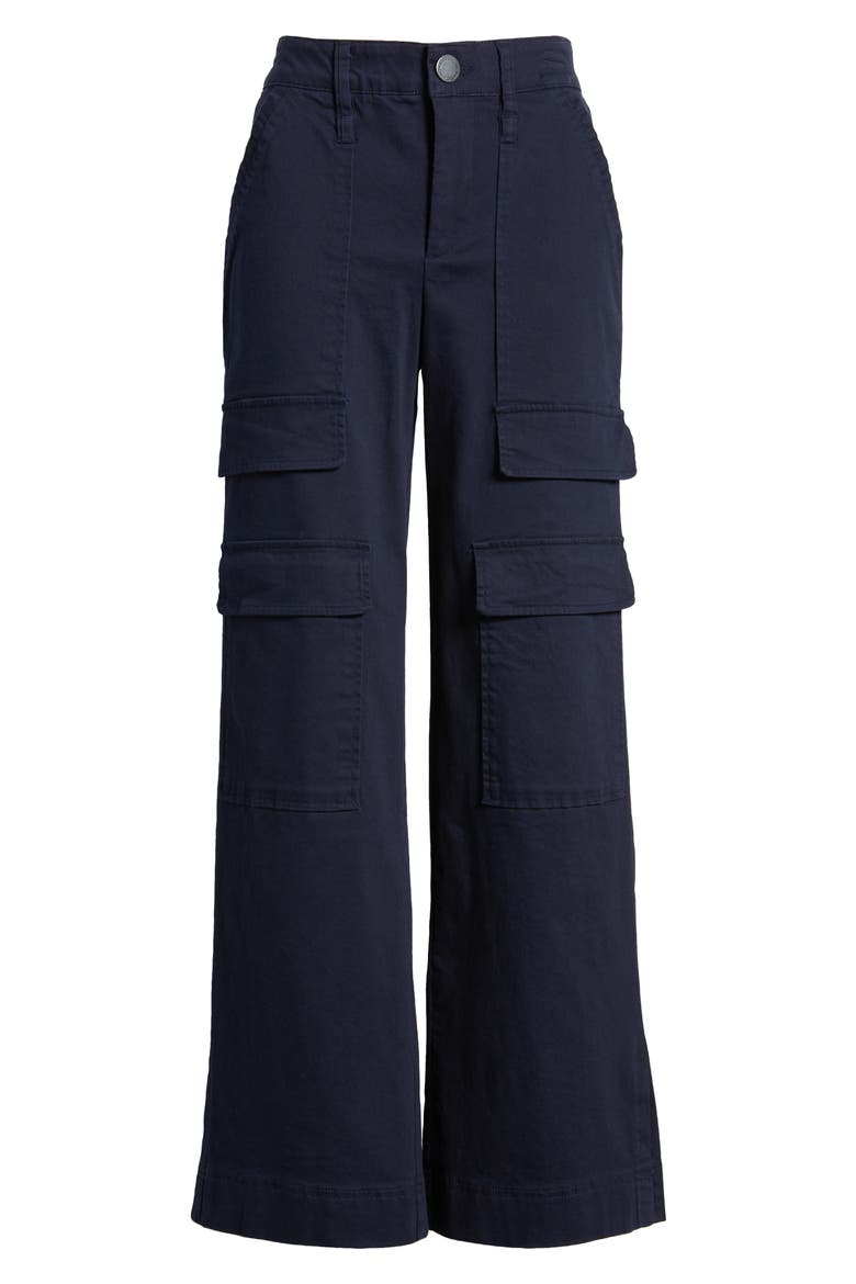 Skyrise Wide Leg Utility Pants, Alternate, color, NAVY