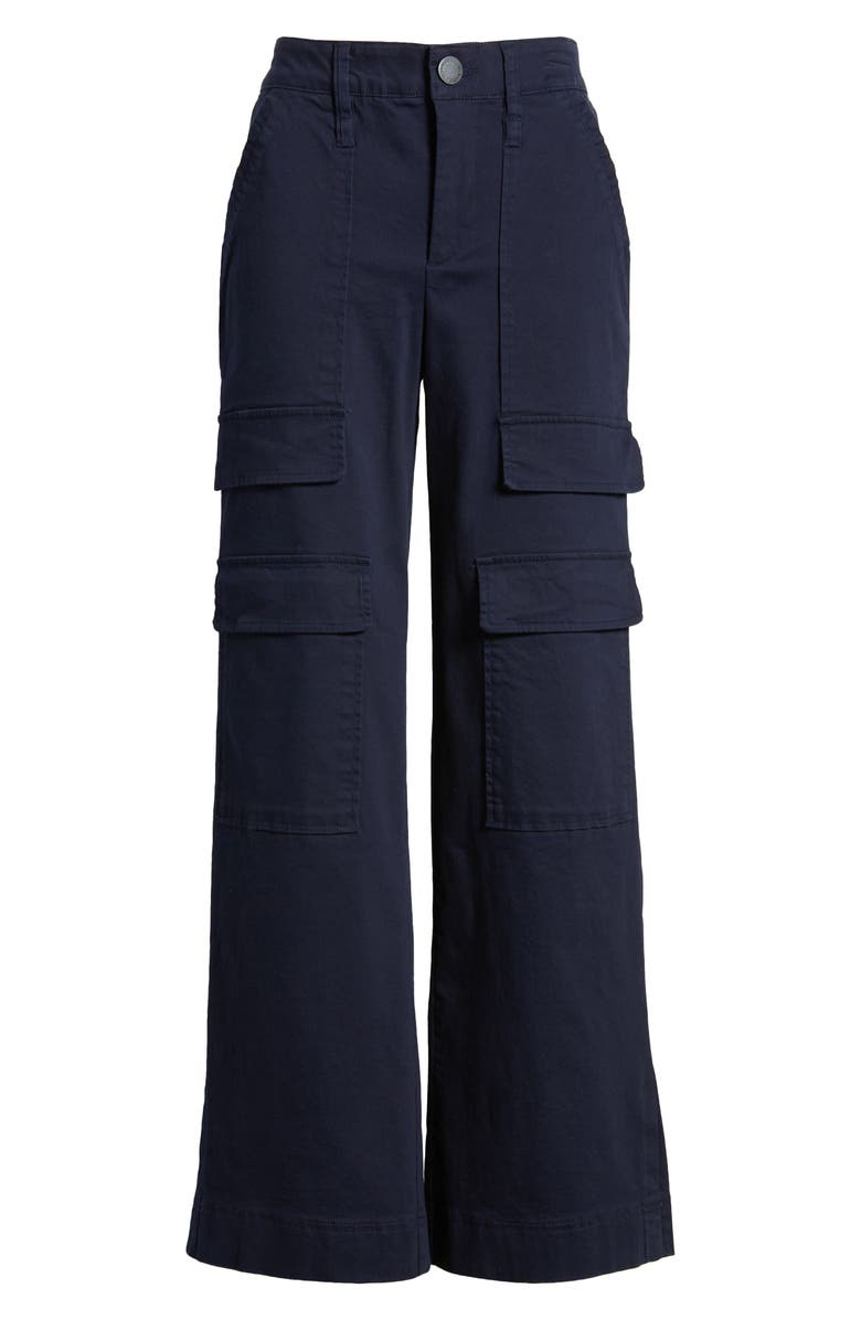 Wit & Wisdom 'Ab'Solution Skyrise Wide Leg Utility Pants, Alternate, color, Navy