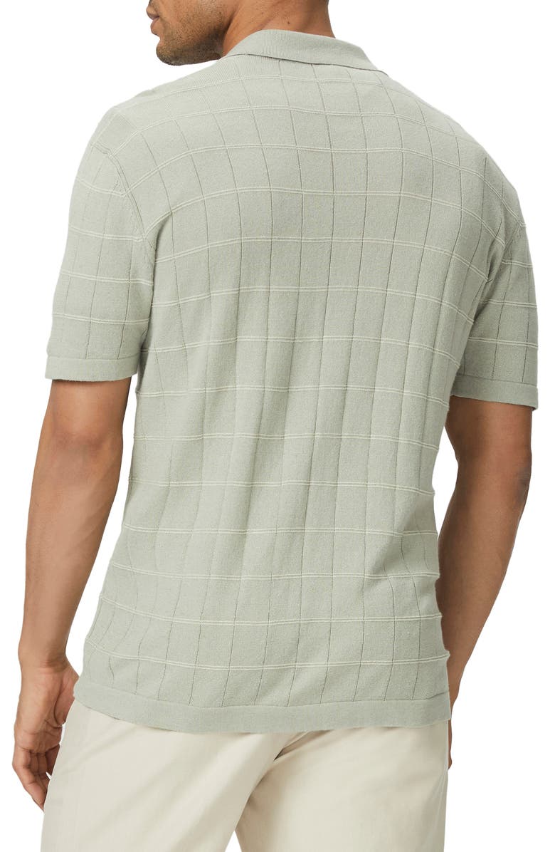 PAIGE Mendez Knit Short Sleeve Button-Up Shirt, Alternate, color, 