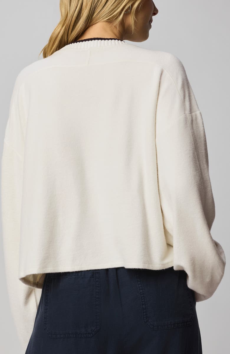 Splendid Vacation Appliqué Sweatshirt, Alternate, color, Moonstone Grey