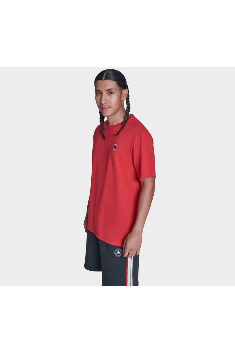 Chuck Taylor All Star Patch T-Shirt, Alternate, color, CONVERSE RED