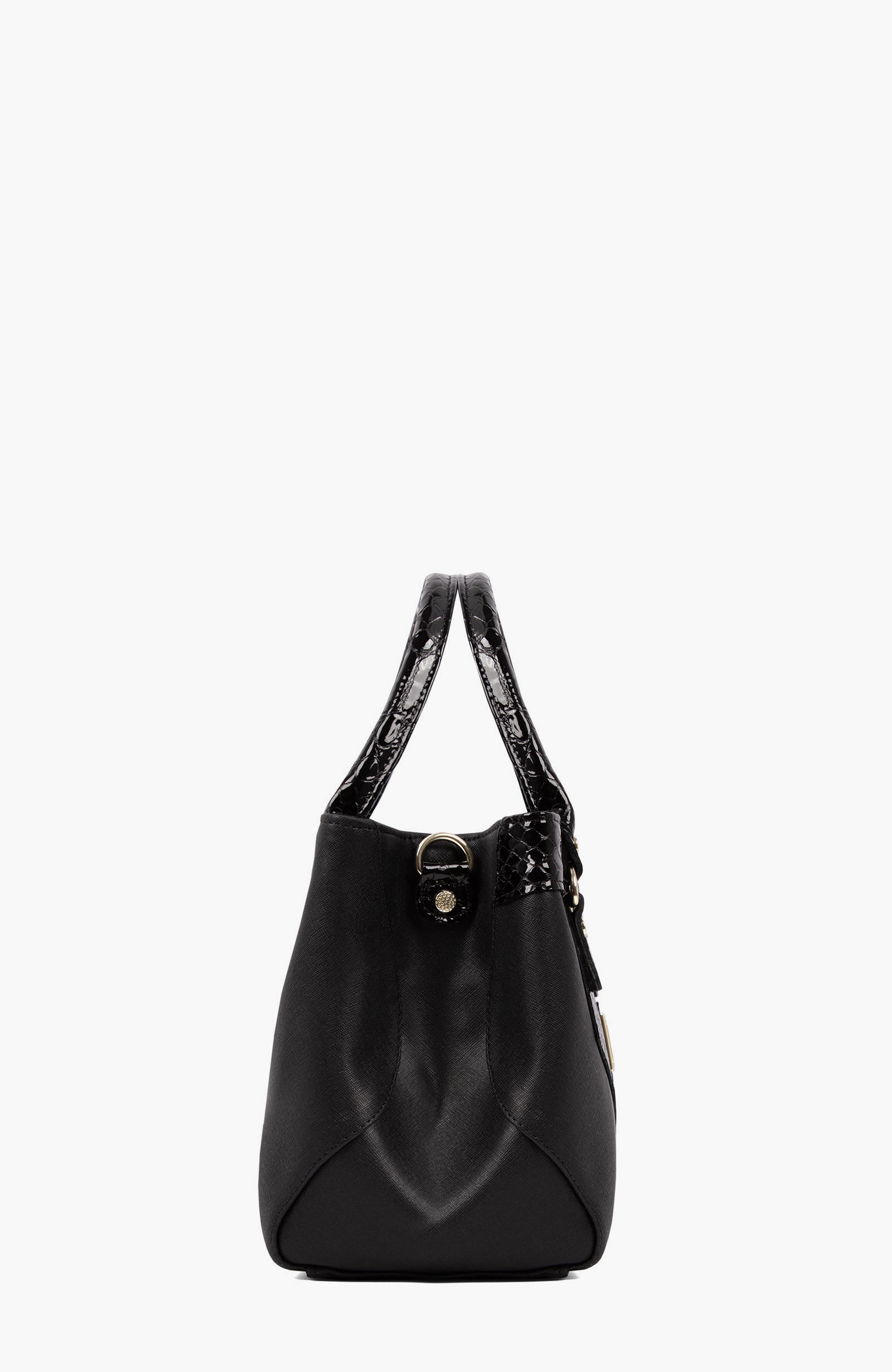 Cherry Blossom Handbag 129, Alternate, color, Black