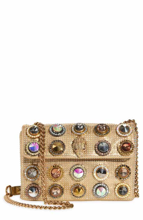 Kurt Geiger London Medium Kensington Octavia Crystal Leather Convertible Crossbody Bag