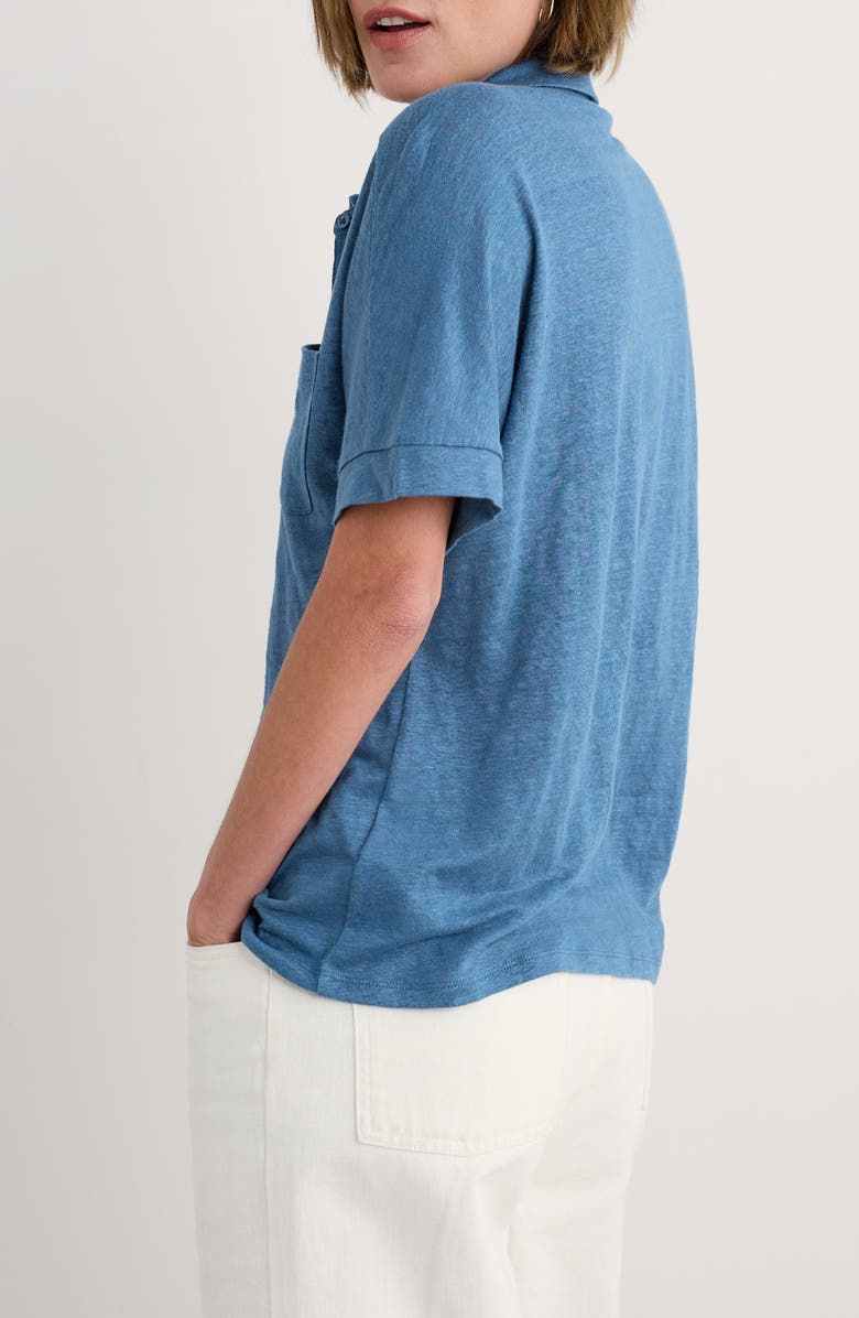 Seasalt Cornwall Parsley Fern Linen Button-Up Shirt, Alternate, color,