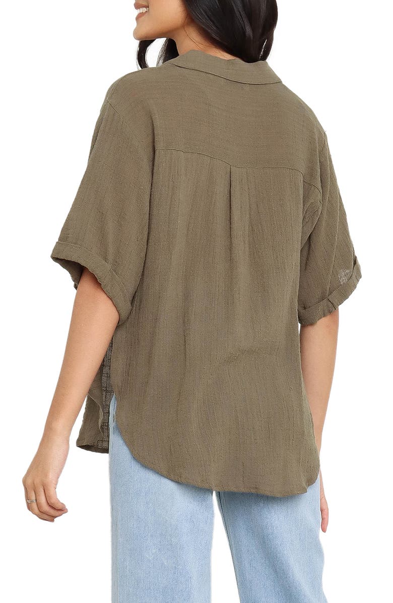 Petal & Pup Dion Short Sleeve Linen Button-Up Shirt, Alternate, color, 