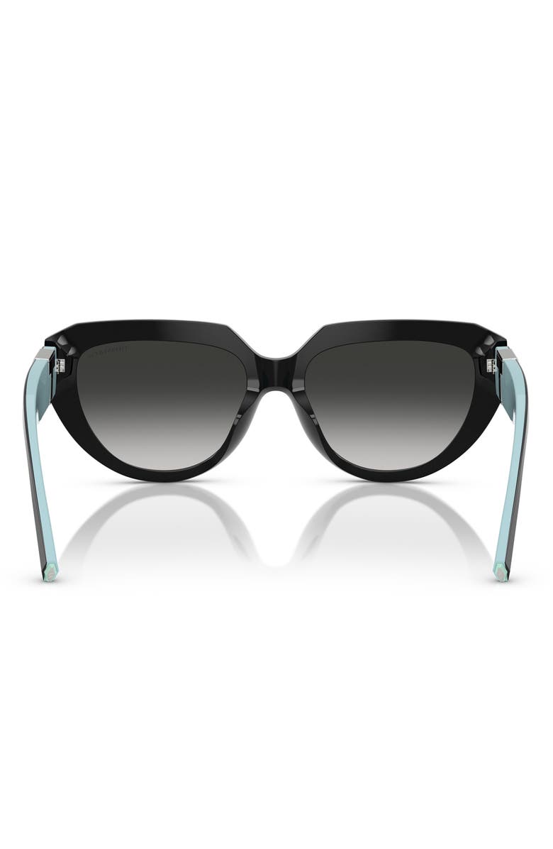 Tiffany & Co. 55mm Pillow Sunglasses, Alternate, color, Black / Grey Gradient