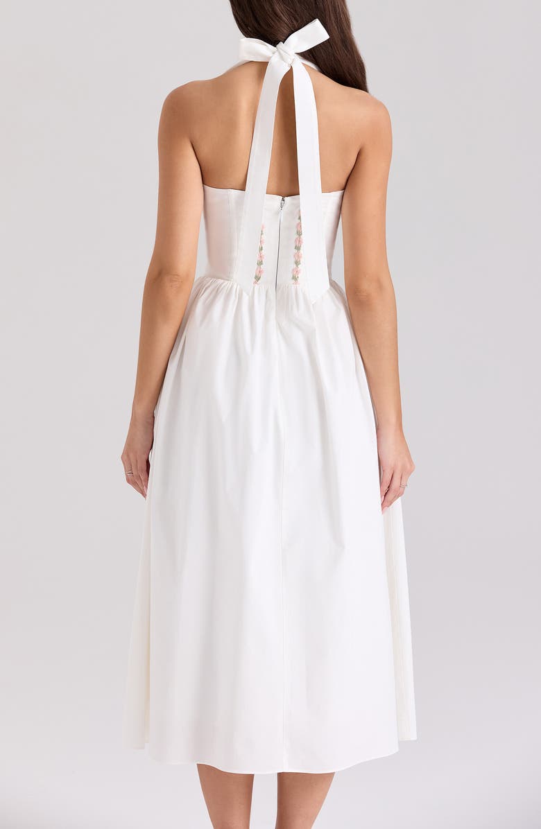 HOUSE OF CB Floral Dress, Alternate, color, White