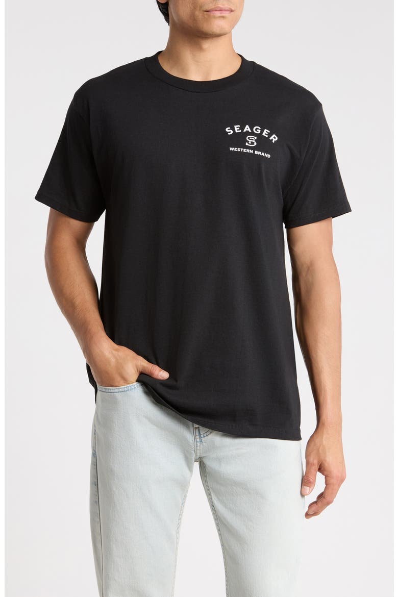 Logo Graphic T-Shirt, Main, color, BLACK