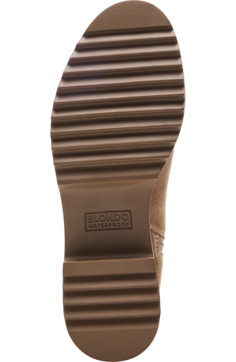 Blondo Ciana Waterproof Knee High Riding Boot, Alternate, color, Taupe Suede
