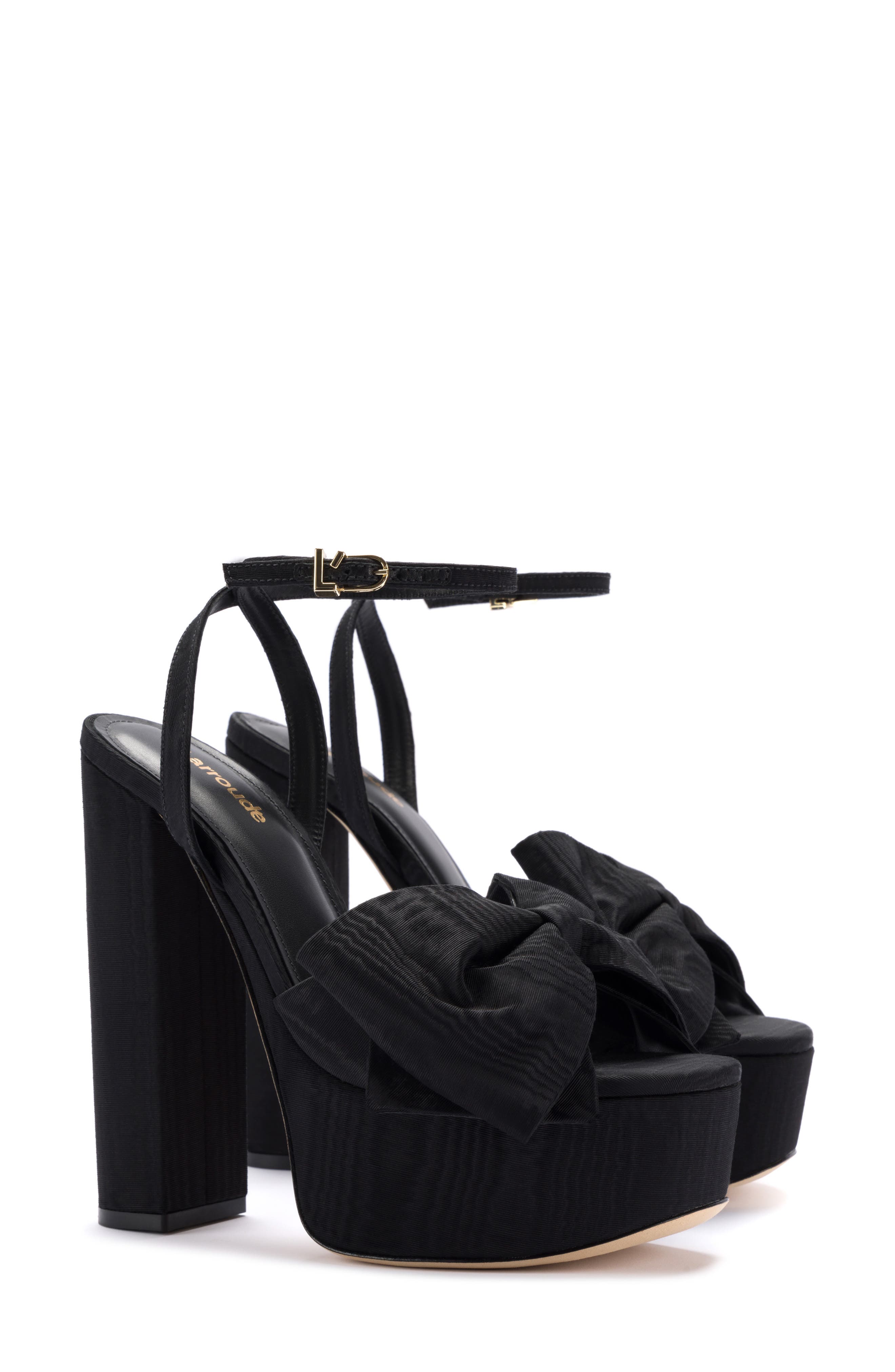 Larroudé Elle Ankle Strap Platform Sandal, Main, color, 