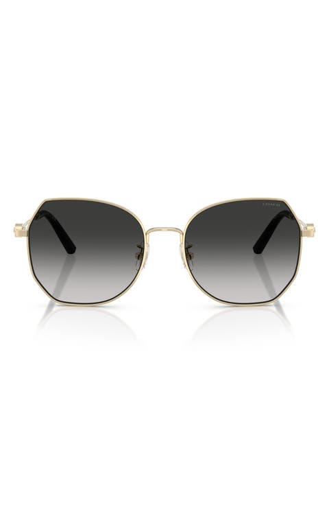 56mm Gradient Irregular Sunglasses
