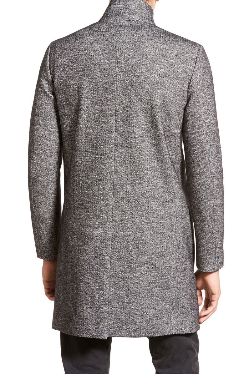 Theory 'Belvin' Trim Fit Herringbone Wool & Cotton Trench Coat, Alternate, color, 