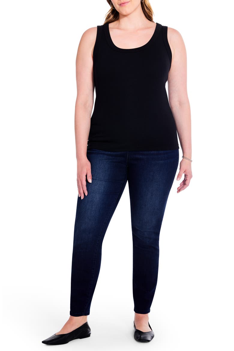 Perfect Rib Scoop Neck Knit Tank Top, Alternate, color, BLACK ONYX