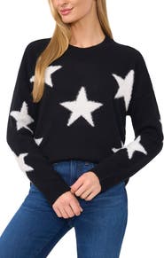 CeCe Eyelash Star Sweater