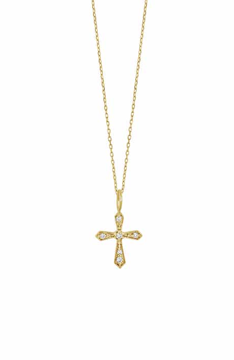 Bony Levy Icon Diamond Cross Pendant Necklace