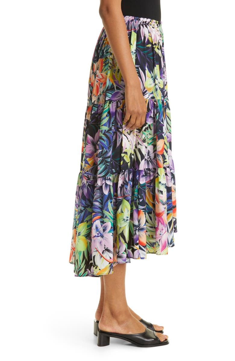 KOBI HALPERIN Noe Tiered Midi Skirt, Alternate, color,