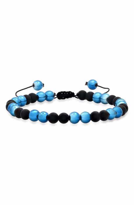 Men's Lava Bead Slider Bracelet