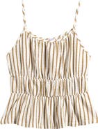 Good Luck Girl Kids' Stripe Shirred Tank