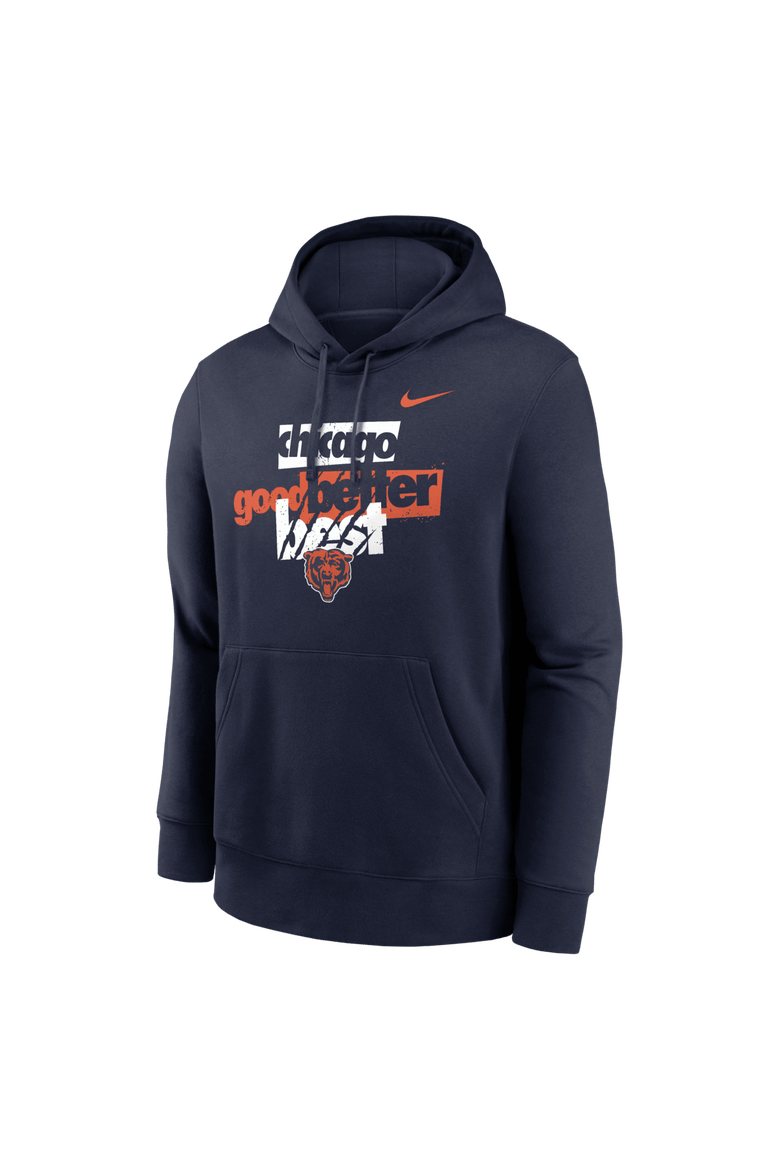 Men's Nike Navy Chicago Bears Good Better Best Club Hoodie, Alternate, color, Navy