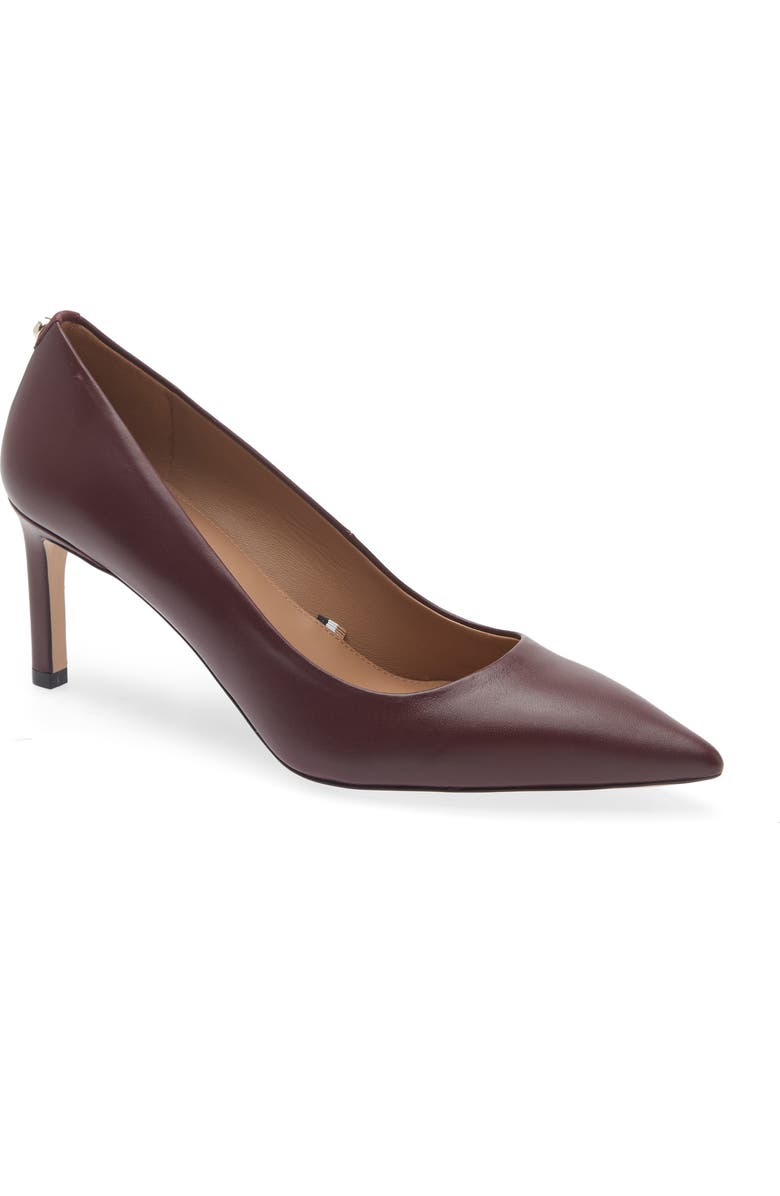 BOSS Janet Pointed Toe Pump, Main, color, Dark Red